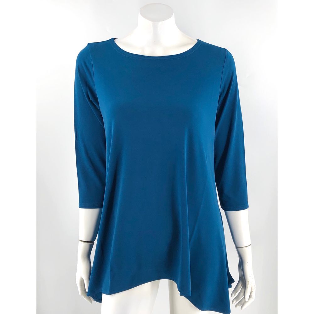 Alfani Tunic Top Plus Size 0X Teal Blue Hi Lo
